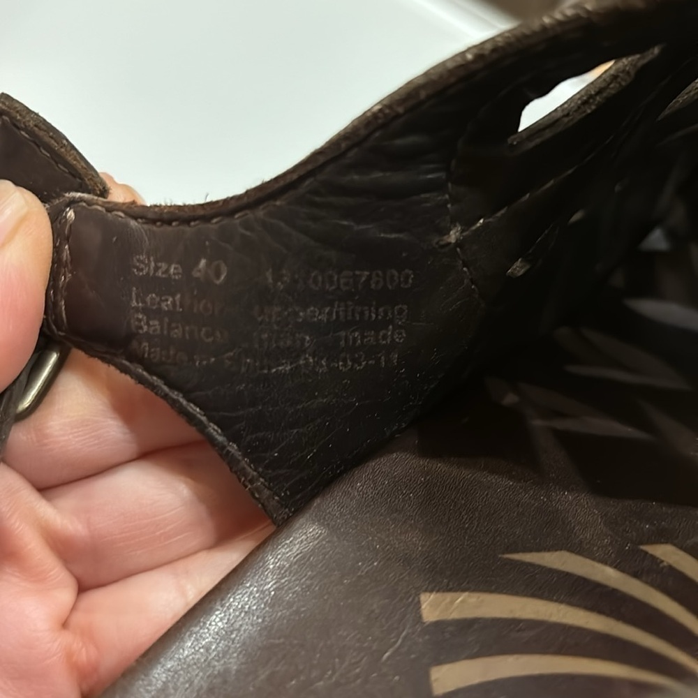 Dansko Rowena Leather Clog Sandals - size 40 - Picture 5 of 6